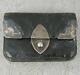 Victorian English Silver And Leather Purse Bag