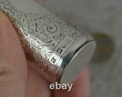 Victorian English Sterling Silver Scent Bottle