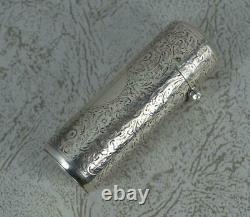 Victorian English Sterling Silver Scent Bottle