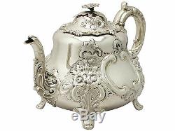 Victorian English Sterling Silver Three Piece Tea Set