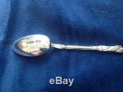 Victorian Hallmarked Solid Silver 6 Egg Cup Cruet & Spoons By Barnard & Son 1872