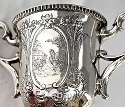 Victorian Heavy Duty Sterling Silver Trophy. Birmingham Poultry Show Prize 1856