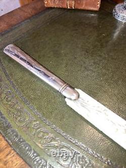 Victorian London C1883 Solid Silver Handled Page Turner / Letter Opener