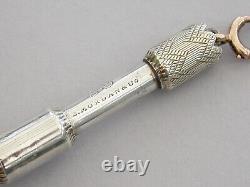Victorian Novelty Parcel Gilt Silver'Christmas Cracker' Propelling Pencil c1879
