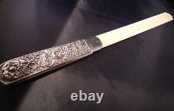 Victorian Page Turner Solid Silver Handle Ivorine Horace Woodward 1888