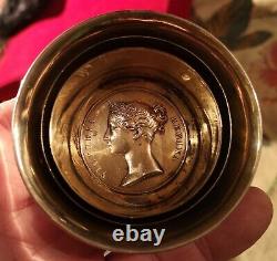 Victorian Scottish Silver gilt Stacking Cup Glasgow