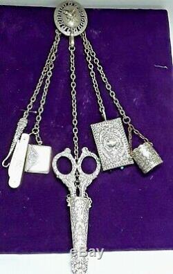 Victorian Silver 19th Century Antique Chatelaine