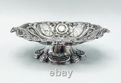 Victorian Silver Bon Bon Bowls Sheffield 1895 Harrison Brothers