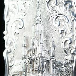 Victorian Silver Card Case Castle Top Scott Monument Frederick Marson 1856
