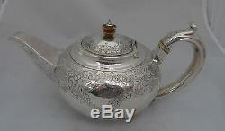 Victorian Silver Chinese Teapots Hong Kong 974g A602017