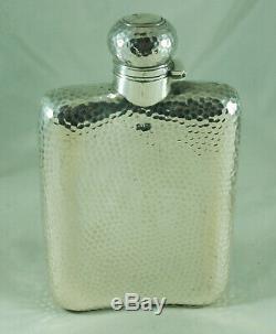 Victorian Silver Hip Flask William Neale Birmingham c1892 242g BAZX009