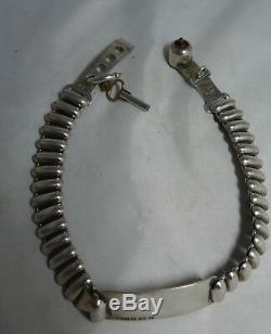 Victorian Silver Lockable Dogs Collar B & T Birmingham 1901 Drew & Son A689417