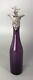Victorian Silver Mounted Amethyst Glass Decanter Charles Reily London 1838 Aczx