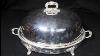 Victorian Silver Plate Platter Tray Serving Dome