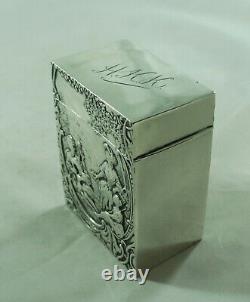 Victorian Silver Playing Card Case William Comyns London 1897 102g ACZX