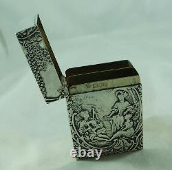 Victorian Silver Playing Card Case William Comyns London 1897 102g ACZX