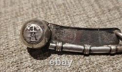 Victorian Silver Royal Navy Naval Bosun's Whistle