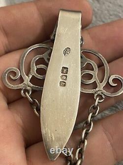 Victorian Silver Spectacle Case Chatelaine Clip London 1897 Beautiful Example