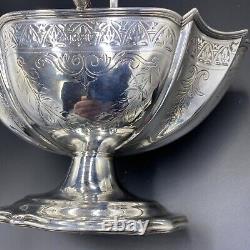 Victorian Silver Swing Handled Sugar Basket