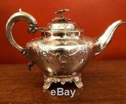 Victorian Silver Tea Pot London 1847 By Richard Pearce & George Burrows