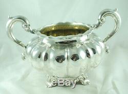 Victorian Silver Tea Set John Keith London 1858 1465g GEZX
