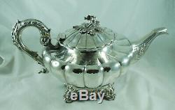 Victorian Silver Teapot Francis David Dexter London 1848 810g DABZX