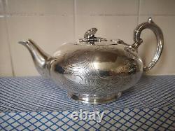 Victorian Silver Teapot Vintage