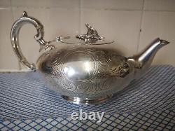 Victorian Silver Teapot Vintage