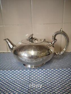 Victorian Silver Teapot Vintage