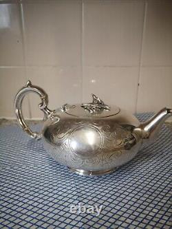 Victorian Silver Teapot Vintage