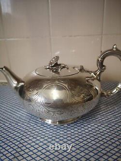 Victorian Silver Teapot Vintage