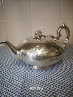 Victorian Silver Teapot Vintage