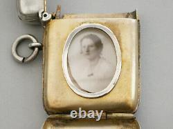 Victorian Silver Vesta Case with Hidden Photo Compartment. Chester 1898
