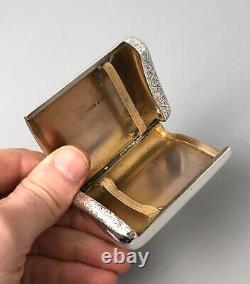 Victorian Solid SIlver Sprung Cigarette Case TA & CO Birmingham 1894 AAZX