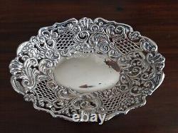 Victorian Solid Silver Bon Bon Dish Birmingham 1894