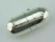 Victorian Solid Silver Bullet Shaped Perfume Flask Scent Bottle