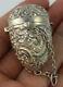 Victorian Solid Silver Chatelaine Thimble Case By George Unite C. 1888(r17)