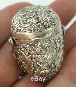 Victorian Solid Silver Chatelaine Thimble Case By George Unite c. 1888(R17)