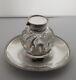 Victorian Solid Silver Desk Stand Inkwell John Grinsell & Sons London 1894
