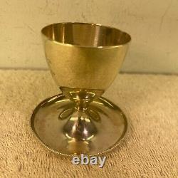 Victorian Solid Silver Egg Cup Holder Dish, Sheffield 1887
