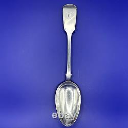 Victorian Solid Silver Fiddle Pattern Table Spoon 1843 by William Eaton London