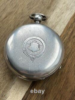 Victorian Solid Silver H. Stone Antique Pocket Watch C1906