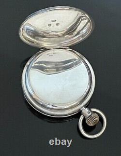 Victorian Solid Silver Half Hunter Pocket Watch c. 1887