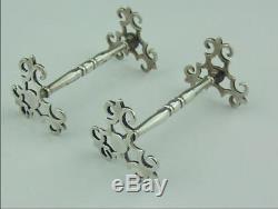 Victorian Solid Silver Knife Rests 1856