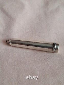 Victorian Solid Silver Larger Cheroot Holder Birmingham 1894 A &j Zimmerman Used