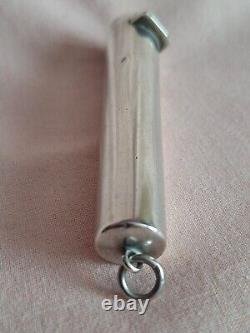 Victorian Solid Silver Larger Cheroot Holder Birmingham 1894 A &j Zimmerman Used