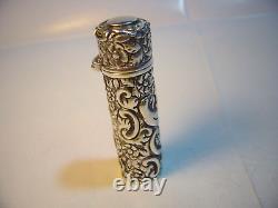 Victorian Solid Silver Perfume Bottle-Stunning Craftsmanship & Incredible Detail