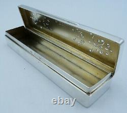 Victorian Solid Silver Pierced Box 153g Mappin & Webb With Gilt Interior