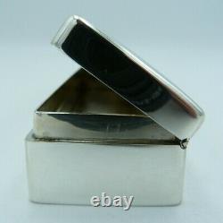 Victorian Solid Silver Pierced Box 153g Mappin & Webb With Gilt Interior