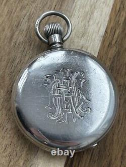 Victorian Solid Silver Pocket Watch J. W. Benson London c1936